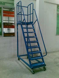 çelik yüksek tırmanma merdiveni Hareketli 1m özelleştirilmiş - 2m Süpermarket için