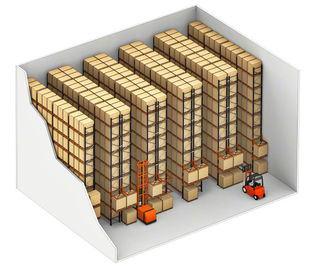 Strong Loading Support Steel Pallet Racks , Storage Solutions Conventional Pallet Racking