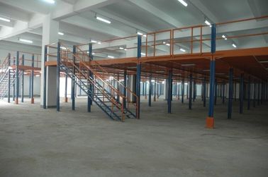 Fabrika için Mavi / gri / turuncu Metre Kare endüstriyel raf sistemleri