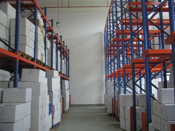 Dayanıklı galvanizli endüstriyel depolama ISO9001 yüksek yoğunluklu forklift raf raflar